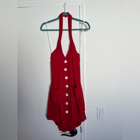 Reformation Bardot mini halter dress. Size 8. Never worn. - Picture 2 of 10